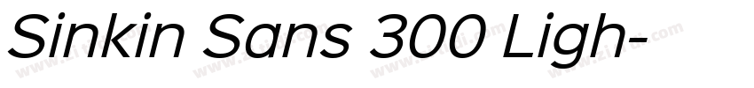 Sinkin Sans 300 Ligh字体转换